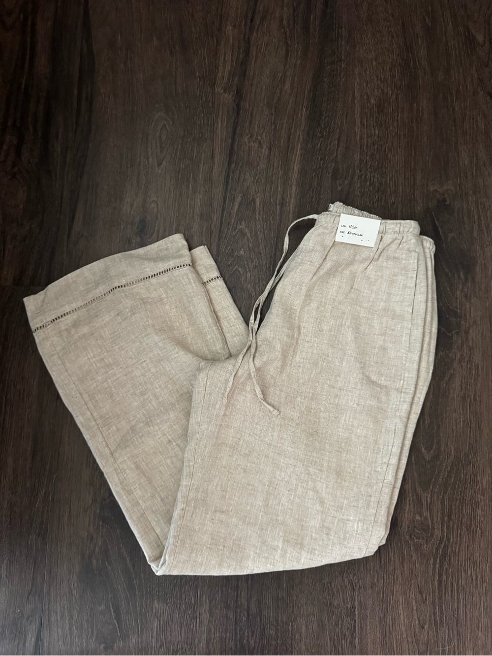 Abercrombie & Fitch Linen Wide Leg Pants XS Regular NWT